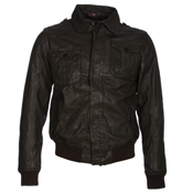 Luke 1977 Hayles Choclate Brown Leather Jacket