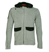 Hoggy Grey Full Zip Hooded Sweater