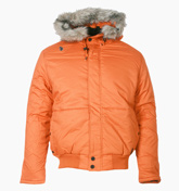 Luke 1977 Hutchinson Bright Orange Hooded Parka