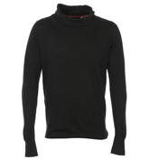 Jefferson Black Cowl Neck Sweater