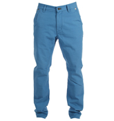 Luke 1977 Levvy Electric Blue Straight Fit Chino