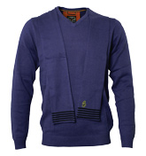 Marle Royal Blue V-Neck Sweater (Beechy)