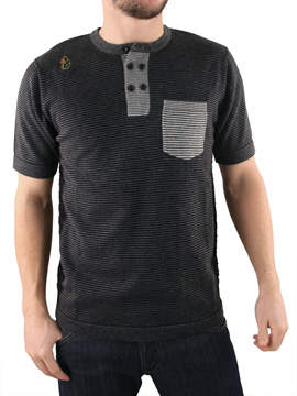 Navy Mr Song Knitted T-Shirt