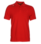 Luke 1977 Newcross Red Pique Polo Shirt