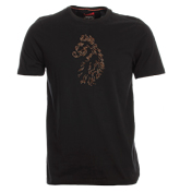 Oliver Black T-Shirt with Studded Logo