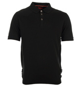 Luke 1977 Perf Black Knitted Polo Shirt