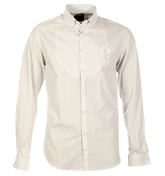 Snorter Metal White Fine Pinstripe Shirt