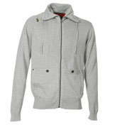 Terrence Grey Full Zip Sweater