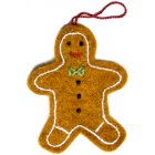Recycled Wool Gingerbread Man