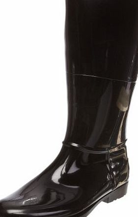 Lunar Womens Moon Wellington Boot Metallic Black ELG001 6 UK