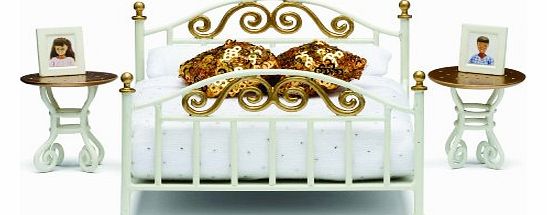 1:18 Scale Dolls House Smaland Brass Bed Set