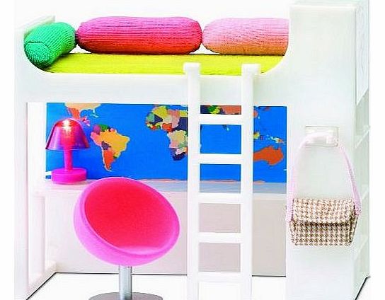 1:18 Scale Dolls House Smaland Teenage Loft Bed Set