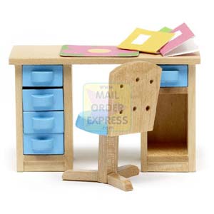 Dolls House Sm land Desk and Chair