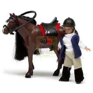 Lundby Dolls House Sm land Horse and Girl