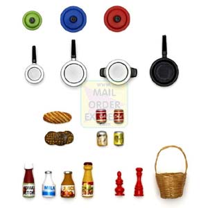 Lundby Dolls House Sm land Kitchen Accs