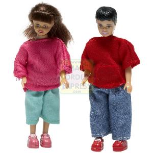 Lundby Dolls House Stockholm Girl and Boy 1 18 Scale