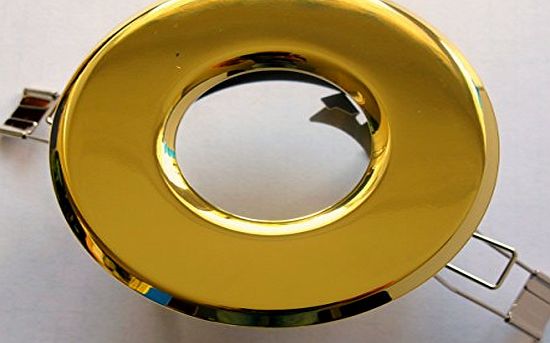 luneta 50w Brass Effect Low-Voltage Die-Cast Shower Light - Fire Rated