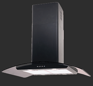 Lux-Air LA-70-CVD-ISL-BLK Cooker Hood