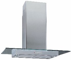 Luxair 90cm Flat Glass Island Hood