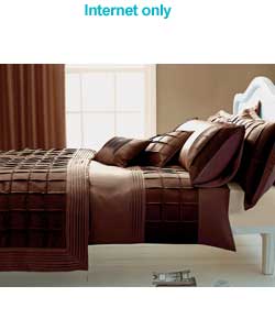 Luxor Duvet Set Chocolate - Single