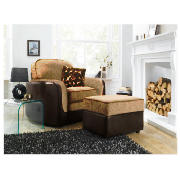 Luxor Footstool, Chocolate