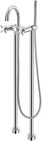 luxor Free Standing Bath Shower Mixer with Extended Leg Set