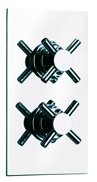 Luxor Thermostatic Valve Dual Control Cross Handle