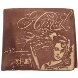 Luxottica Animal heads up Leather Wallet - Tan