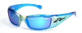 Luxottica Arnette Sunglasses Rage Light Blue with Gold Yellow Element(56)