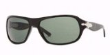 Luxottica Persol 2864S Sunglasses 95/31 BLACK / CRYS GRAY 63/15 Extra Large
