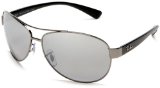 Luxottica Ray Ban 3386 Sunglasses 004/82 GUNMETAL GRAY MIRROR SILVER POLAR 63/13 Small