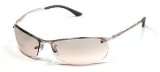 Luxottica Ray Ban Sunglasses Top Bar Rectangle Silver(63)