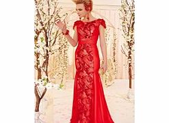 Luxury Bateau Short Sleeve Satin Evening Dresses