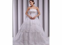Luxury Elegant Luxurious Strapless Satin Lace