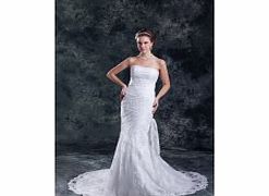 Luxury Mermaid Strapless Backless Beaded Pleat