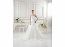 Luxury Noble Strapless Sweetheart Satin Lace