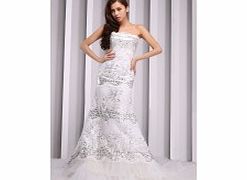 Luxury Unique Noble Strapless Satin Tulle