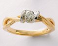 LXDirect 18-carat gold special edition solitaire ring