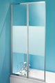 LXDirect 2 fold frosted shower screen