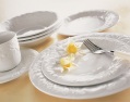 30-piece fine-embossed dinner set