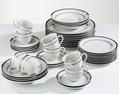 LXDirect 40-piece platinum-band dinner set