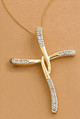 9-carat gold diamond cross