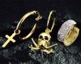 9-carat gold earrings