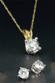 LXDirect 9-carat gold pendant and ear-rings sold separately or buy toget