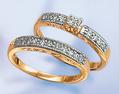 LXDirect 9-carat gold ring set