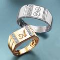 9-carat white gold diamond-set ring