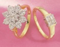 LXDirect 9-stone cluster ring