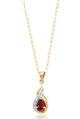 9ct garnet pendant