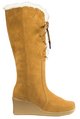 LXDirect bungle fur trim lace up boot