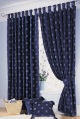 LXDirect chenille squares tab-top curtains